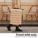 Coolife 3-Piece Lightweight Hardshell Luggage Set