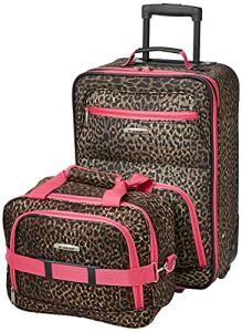 Pink Leopard Softside Luggage Set – 2 Pieces