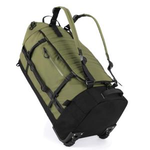 Expandable Rolling Duffle Bag with Shoe Compartment