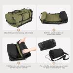 Expandable Rolling Duffle Bag with Shoe Compartment