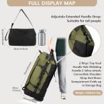 Expandable Rolling Duffle Bag with Shoe Compartment