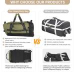 Expandable Rolling Duffle Bag with Shoe Compartment
