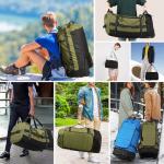 Expandable Rolling Duffle Bag with Shoe Compartment
