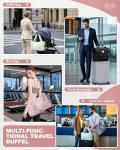 Large Waterproof Travel Tote Bag with Trolley Sleeve