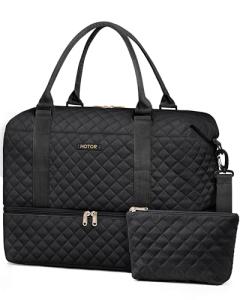 HOTOR Weekend Duffel Bag with Shoe Compartment