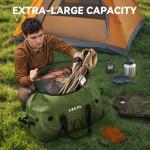 HEETA 60L Waterproof Duffel Bag for Travel