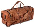 32-Inch Leather Duffel Bag for Men