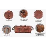 32-Inch Leather Duffel Bag for Men