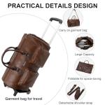 Modoker 3-in-1 Rolling Garment Travel Bag