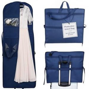 Waterproof Wedding Dress Garment Bag with Shoulder Strap