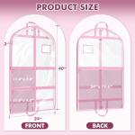 Clear Waterproof Hanging Dance Costume Bag - 4 Pack