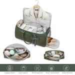 Convertible Leather Garment Duffle Bag Set