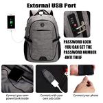 Anti-Theft Laptop Backpack with USB Charging Port