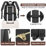 Stylish Laptop Backpack with USB Charger for Women