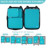 Gonex Expandable Compression Packing Cubes - 4pcs Blue