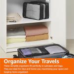 Amazon Basics Medium Packing Cubes Organizer Set - Black