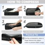 BAGAIL Compression Packing Cubes - Set of 4/6/8