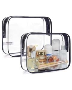 BAGSMART TSA Approved Clear Toiletry Bag Set