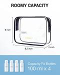 BAGSMART TSA Approved Clear Toiletry Bag Set