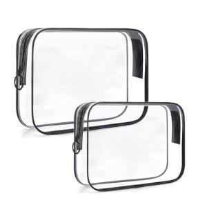 TSA Approved Clear Toiletry Bag - 2 Pack