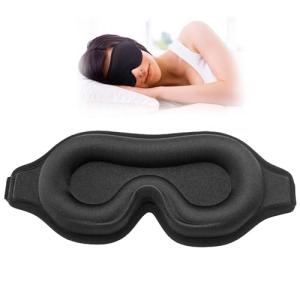3D Contoured Sleep Mask for Travel and Relaxation