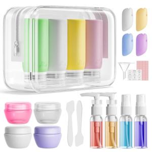 Muslish 21-Pack Leak Proof Travel Bottle Set