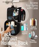 D&D Hanging Toiletry Bag for Travel with Hook