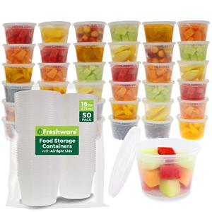 50 Pack Leakproof Meal Prep Containers with Lids