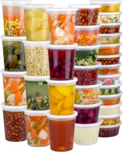 Dipoo 60 Sets Leak-Proof Food Storage Containers