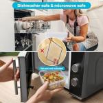 5 Pack Leakproof Food Storage Containers for Fridge