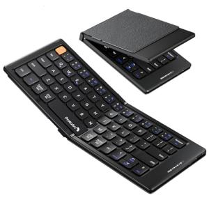 Compact Bluetooth Keyboard for Travel - Black