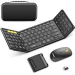 Compact Bluetooth Keyboard and Mouse Combo for Travel