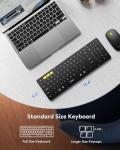Compact Bluetooth Keyboard and Mouse Combo for Travel