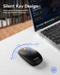 Compact Bluetooth Keyboard and Mouse Combo for Travel