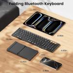 Foldable Bluetooth Keyboard with Numeric Keypad