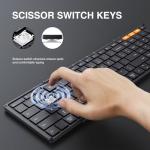 Foldable Bluetooth Keyboard with Numeric Keypad