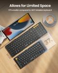Compact Bluetooth Keyboard for Travel - Black
