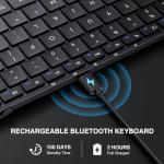 Foldable Bluetooth Keyboard with Numeric Keypad