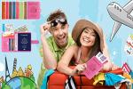 RFID Blocking Leather Passport Holder Wallet - Pink
