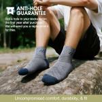 Innotree Merino Wool Hiking Quarter Socks, 5 Pairs