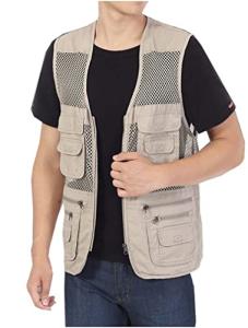 Men's Outdoor Safari Cargo Vest with Pockets