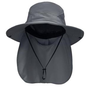 UV Protection Bucket Hat with Neck Flap