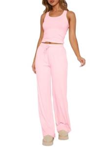 Bonitee Women's Pink Pajama Set for Travel