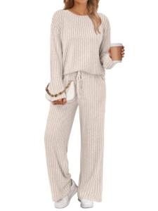 LILLUSORY Women's Cozy Two-Piece Lounge Set