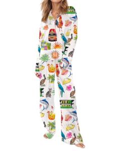 Satin Pajama Set for Women's Travel Sleepwear