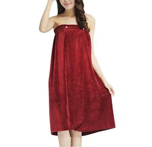 Soft Velour Bath Wrap Towel for Women and Girls