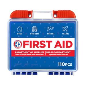 100-Piece First Aid Kit for Home and Travel