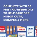 Johnson & Johnson Portable 80-Piece First Aid Kit