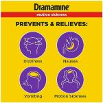 Dramamine All Day Less Drowsy, Motion Sickness Relief, 8 Count