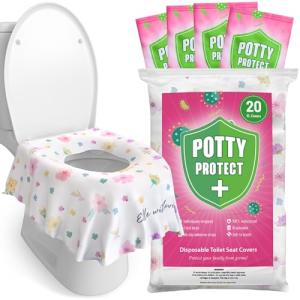 Extra Large Disposable Toilet Seat Covers - 20 Pack